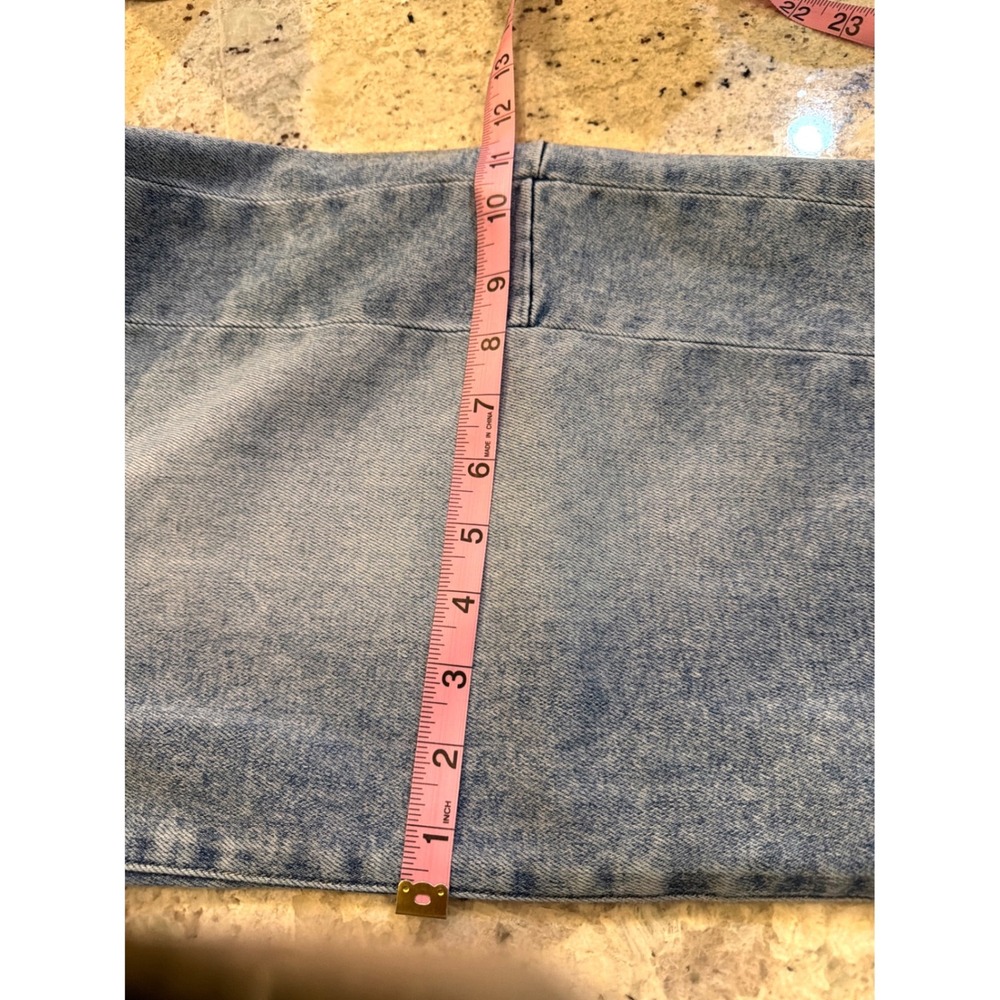 Risen Jeans Barrel Leg Women 9 29 (31 taped) Light Wash Seam Detail RDP5933 - Picture 13 of 13